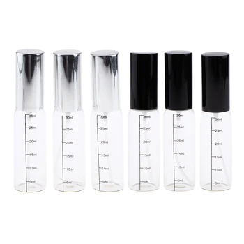

3-Pack Clear Refillable Fine Mist Atomizer Glass Mini Spray Empty Bottles for Perfume Cosmetics Liquid (30ml)
