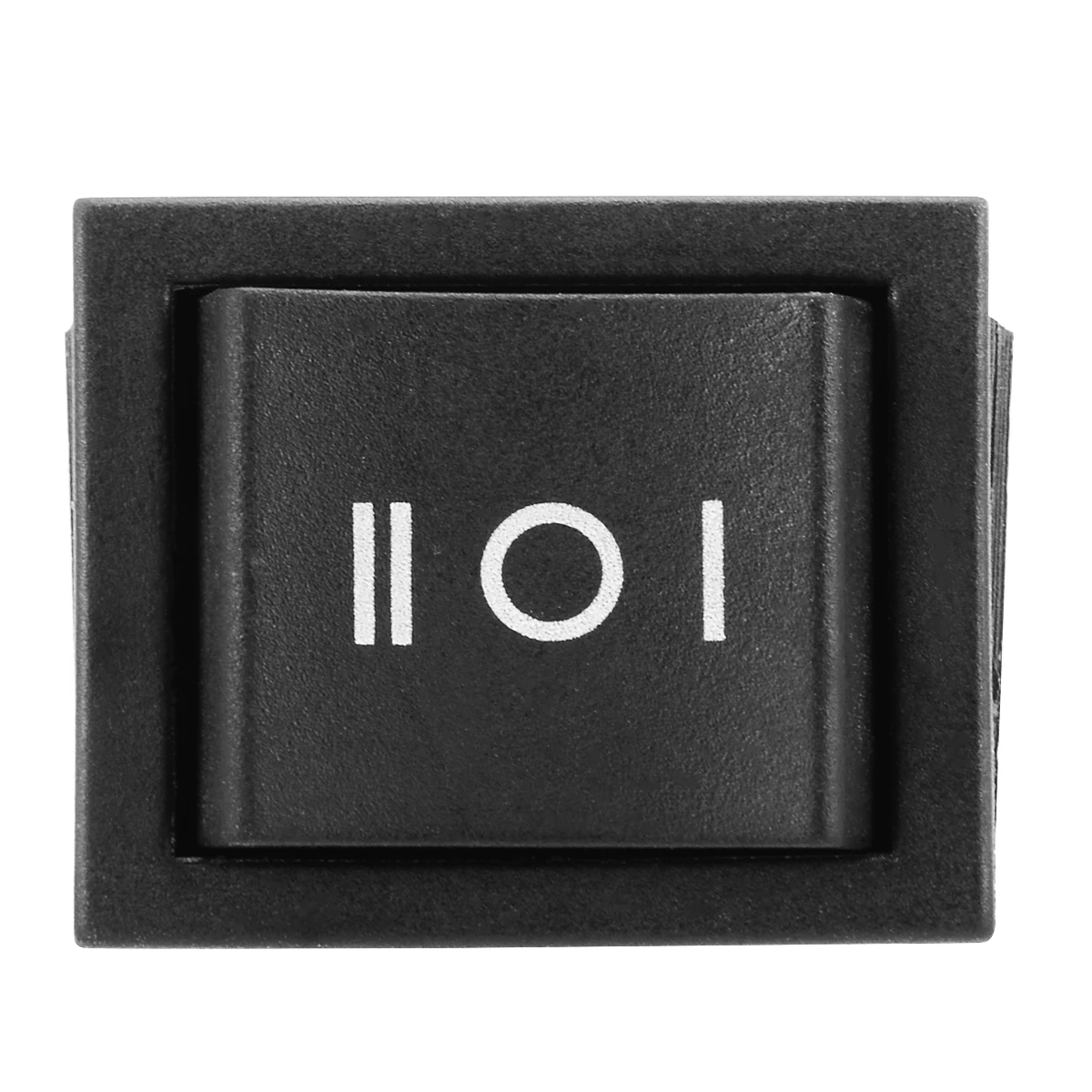 Mayitr 1pc 6 Pin 3 Position Hoist Boat ON-OFF-ON Momentary Rocker Switch DPDT 16A 250V Black 32*31*25mm