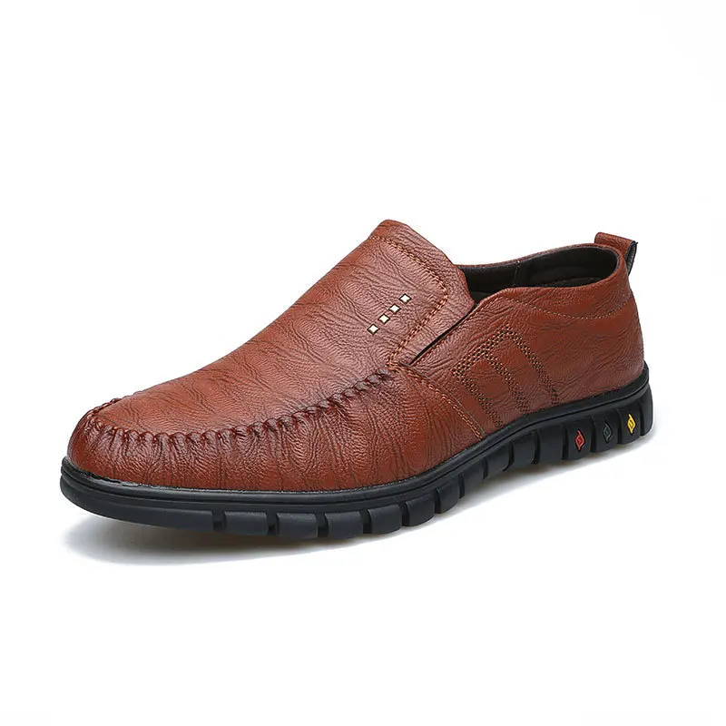 MULUHU/Мужская обувь из натуральной кожи; мужские повседневные мужские лоферы; удобные лоферы; Мужская обувь без застежки; zapatos hombre