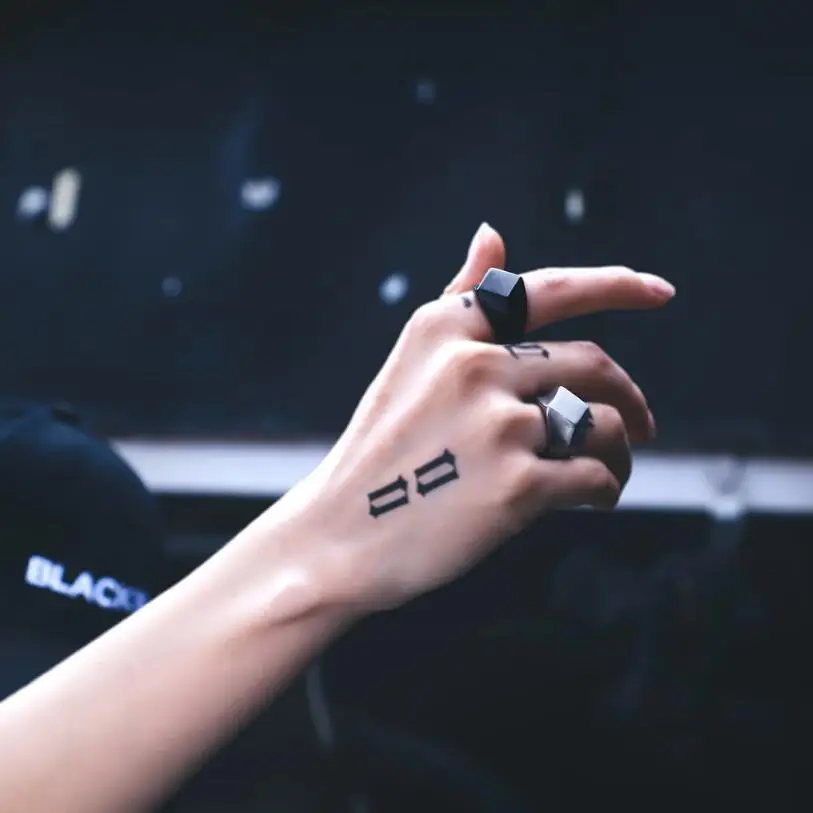

Geometic Punk Gold Black Antique Silver Color Titanium Stainless Steel Square Finger Rings for Men Jewelry Anillos Accessories