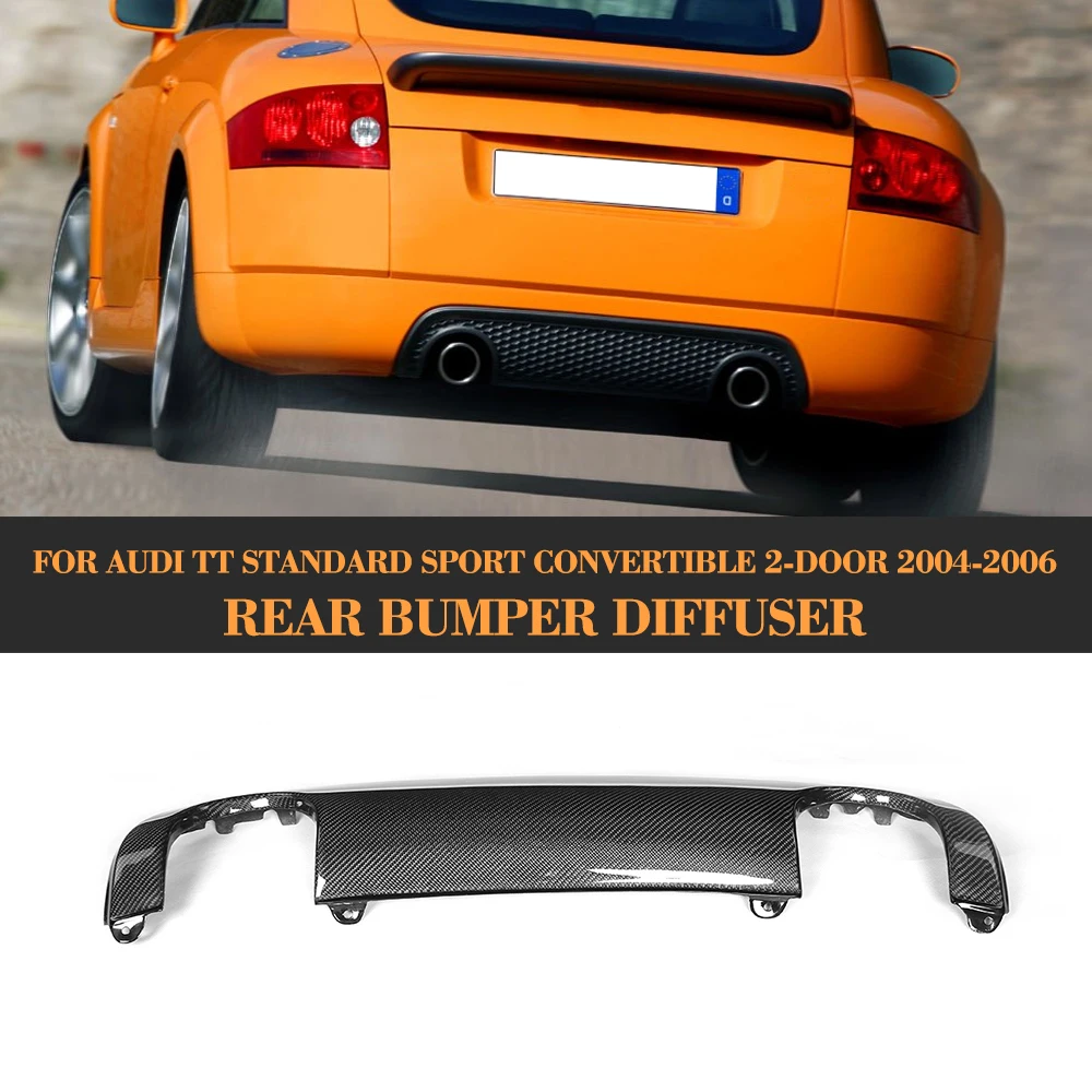 Углеродного волокна диффузор, губа на задний бампер для Audi TT 8N 2004 2005 2006 Спорт купе 2 двери