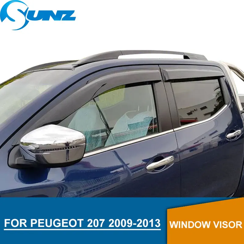 

For PEUGEOT 207 2009-2013 Window visor Deflectors Rain Guards For PEUGEOT 307 2009 2010 2011 2012 2013 SUNZ