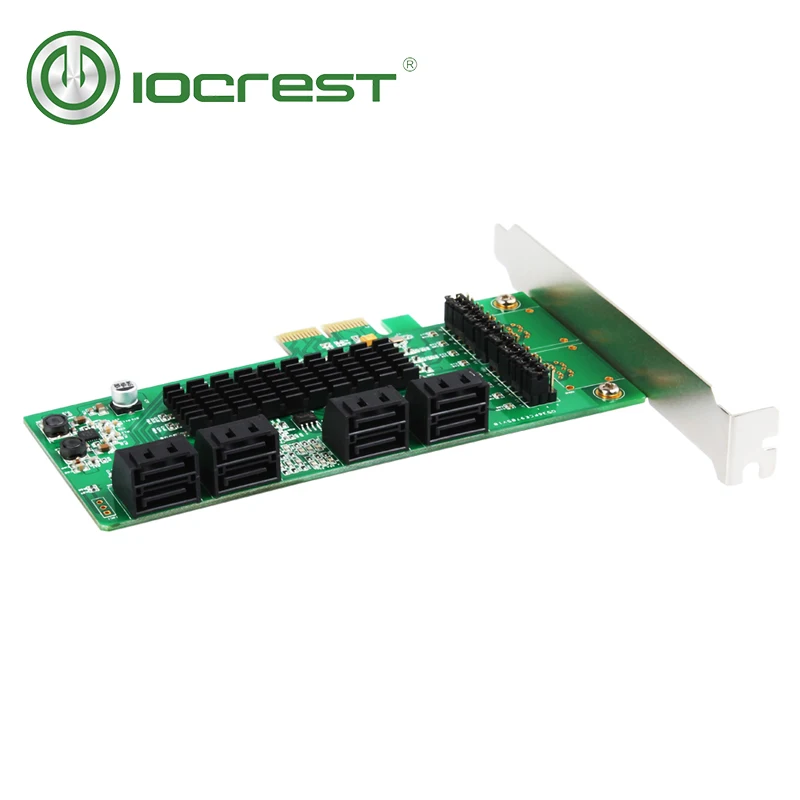 IOCREST SATA III 8 Ports Controller Karte PCIe 20x2 sata 6g expansion karte mit Niedrigem Profil Ha