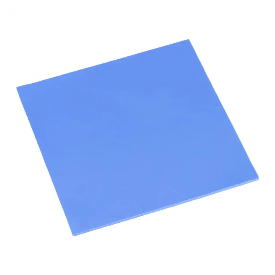 100x100x2 мм Теплопроводящая прокладка для процессора теплопроводные силиконовые прокладки синий, серый, черный 3 цвета