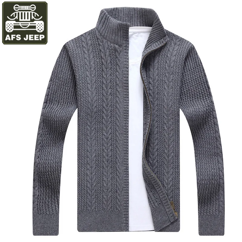 

Brand Sweater Men Cardigan Stand Collar Jacquard Cardigan Men Casual Warm Men Sweater Size M-XXXL Cardigan Hombre Sweater