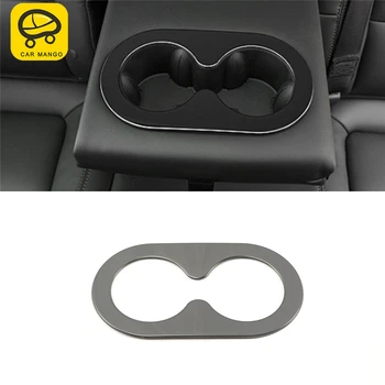 

CAR MANGO Car Styling Rear Seat Cup Holder Panel Cover Trim Frame Sticker Interior Accessories For Chevrolet Equinox 2017