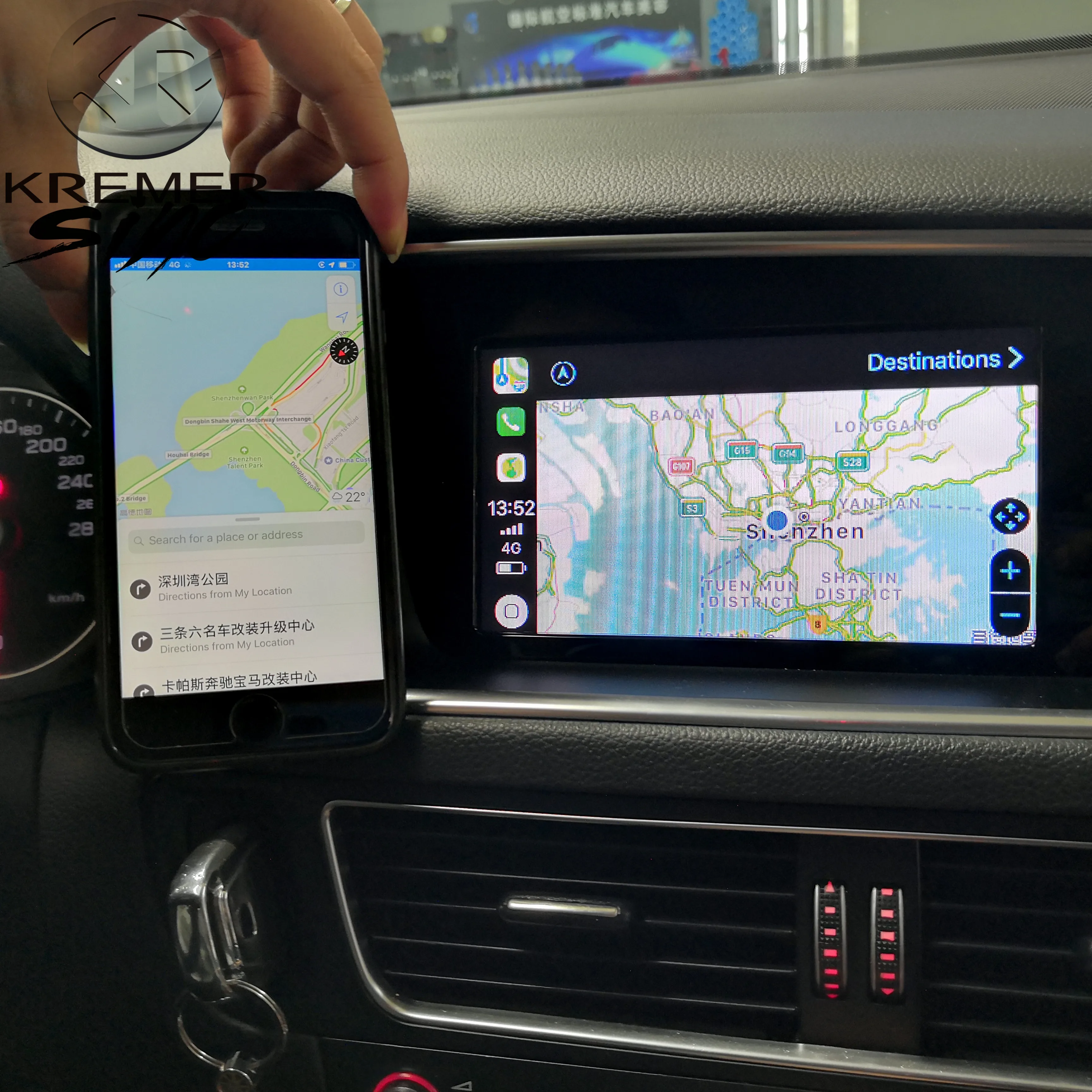 Бесплатная доставка послепродажный OEM беспроводной смарт бокс Apple Carplay для Audi A1 A3