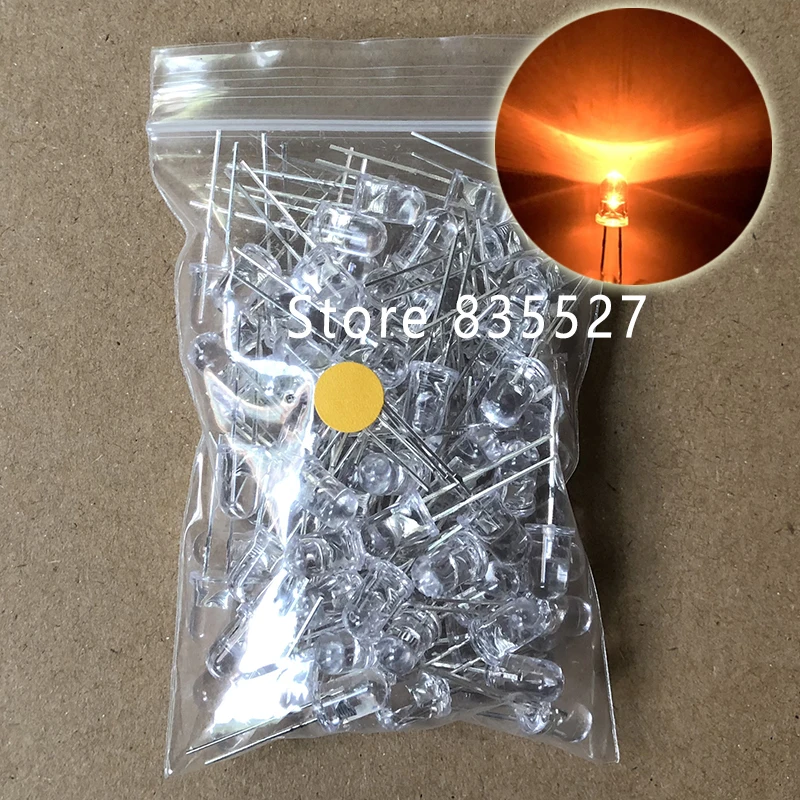 20pcs F5 5mm Pink Straw Hat Superbright LED Light LED lamp NEW