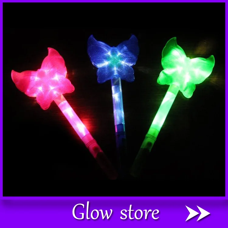 Flashing Stick Glow Toys Light Up Butterfly Toy Flash Plastic Gift Magic Wand Party Prom