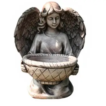 

European Style Old And Retro Bottled Angel Big Flower Bottle Villa Character Girl Bottled Garden Decoration Ornaments