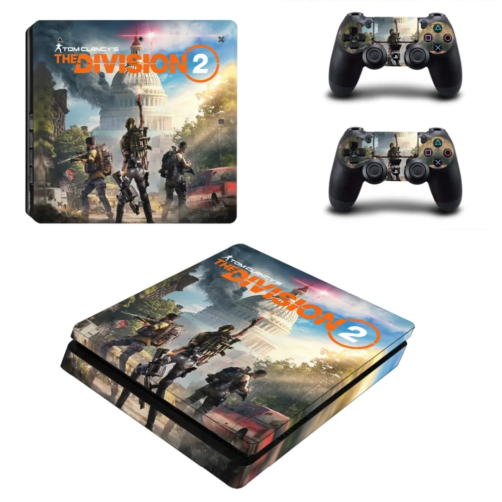 

Tom Clancys The Division 2 PS4 Slim Skin Sticker Decal for PlayStation 4 Console and Controller PS4 Slim Stickers Vinyl