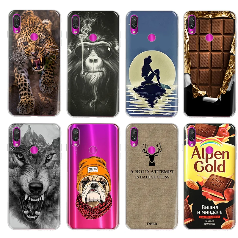 For Xiaomi Redmi Note 7 Case Pro Soft Silicone Phone 360 Full Protective Back Cover Hongmimi 7Pro |