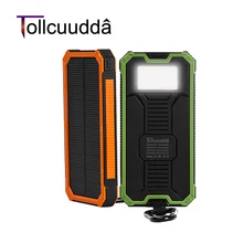 Tollcuudda Solar Poverbank Phone For Xiaomi Iphone Power Bank Charger Battery Portable Mobile Pover Bank Mi Powerbank 10000mah