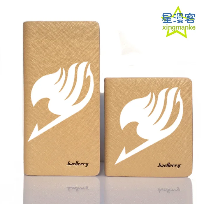 

Anime FAIRY TAIL Male and Female Students Imitation PU Long / Short Paragraph Casual Fashion Simple Wallet