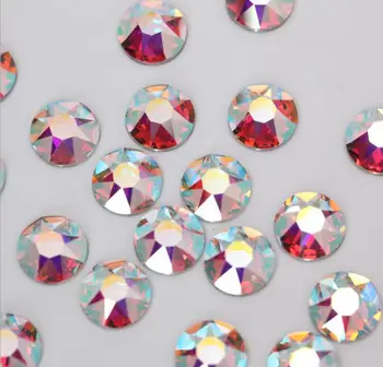 

hot fix diamond crystal ab ss16 100 gross each lot 16 cutting facet 8 big and 8 small shiny decoration in shoes ,iron on crystal