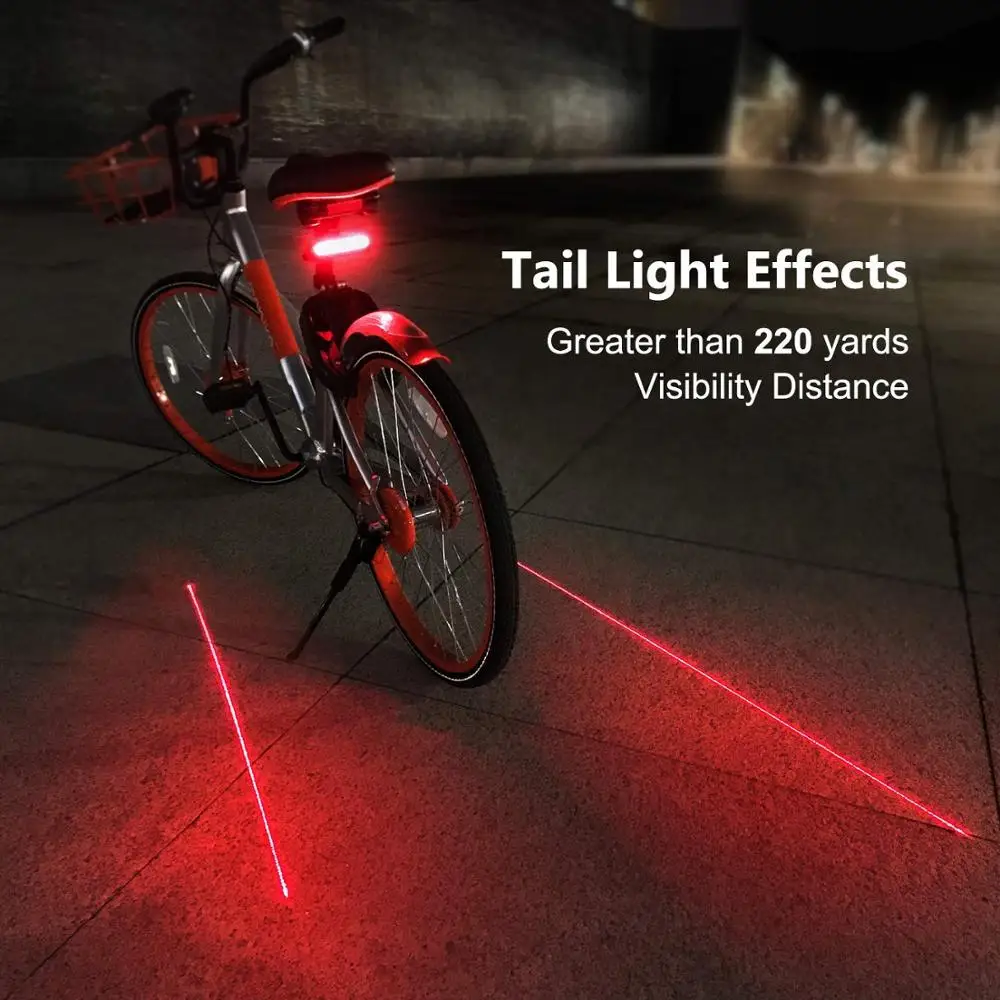 USB/Led фонарь для велосипеда X5 горного задний комплект с пультом дистанционного