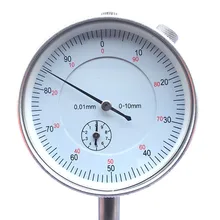 Циферблат индикатор Круглый циферблат индикатор 0-10 мм Диапазон измерения 0,01 мм инструмент точности