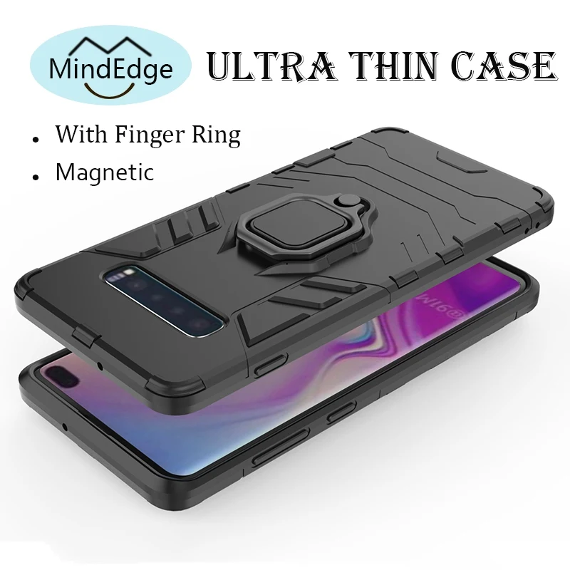 Magnetic Kickstand Ultra Slim Case for Samsung Galaxy S10e With Finger Ring S8 S9 S10 Plus Note 9 |