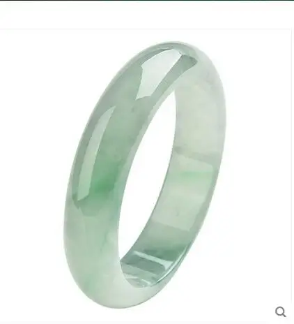 

Myanmar ice floating green jadeite bracelet a cargo with a certificate =+AAAA