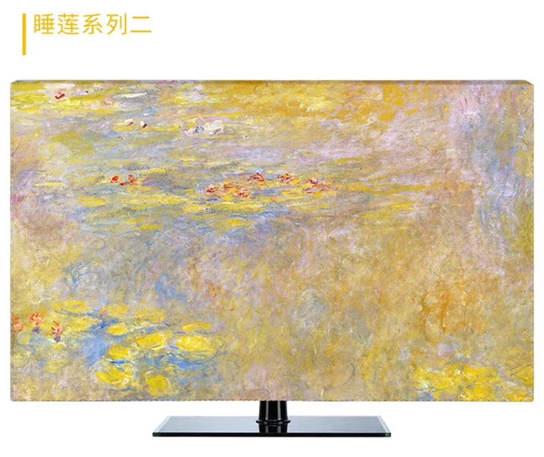 1"-80" 22 дюймов 75 дюймов экран lcd tv PC чехол декоративный капюшон занавеска пейзаж водопад горные холмы водонепроницаемый зеленый