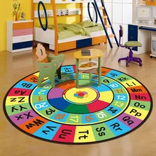 Мультипликационные строительные блоки детские игровые коврики для ползания детские игровые ковры игрушки детские развивающие круглый коврик марокканский декор