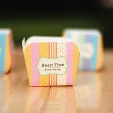 Квадратная мода, милое время, Высококачественная форма для выпечки кексов, вкладыши для торта, контейнер, держатель, украшения