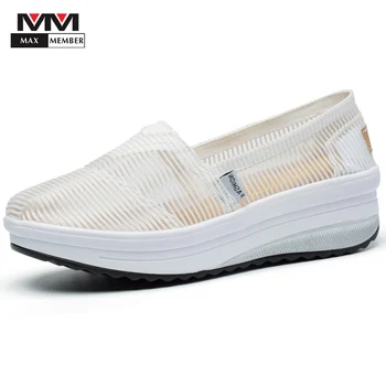 

Summer Women White Nurse Mesh Shoes Sandals Wedges Hollow Hospitral Work Comfortable Breathable Tourism Beach Shoes Female