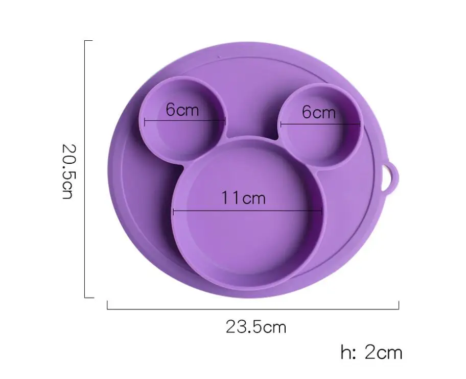 Kids Feeding Bowls Baby Safe Silicone Dining Plate BPA Free Solid Children Dishes Suction Toddle Training Tableware Dropshiping