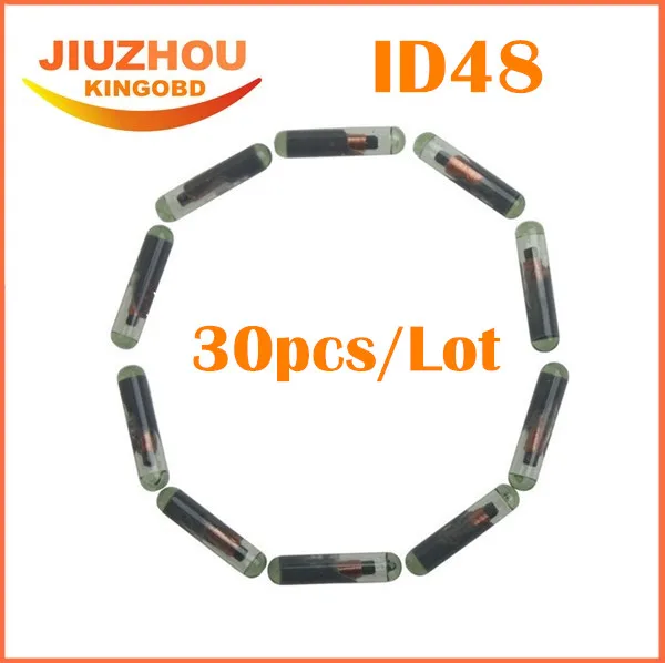 

ID48 Auto Transponder ID:48 Glass Chip Car Key Transponder chip for auto key programmer 30pcs/LOT