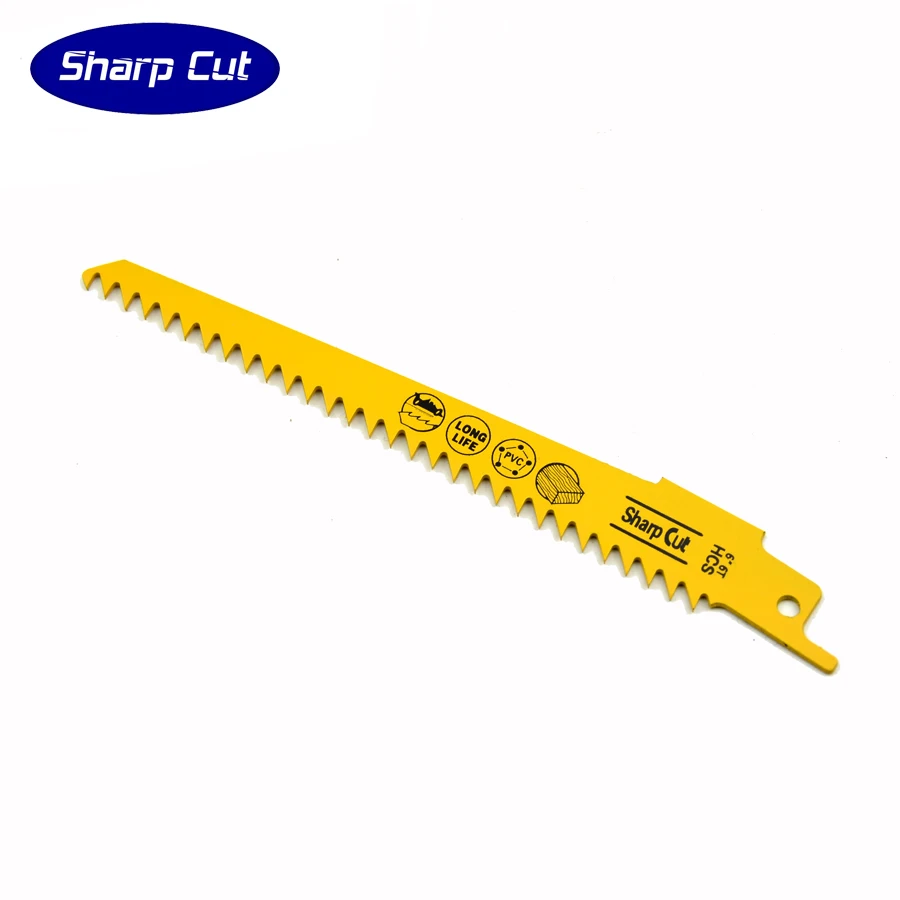 6 inch Universal Shank Bi-metal Reciprocating Saw Blades 6TPI Fit For Cutting Wood and Plastic Oscillating Power Tools Saw Blade