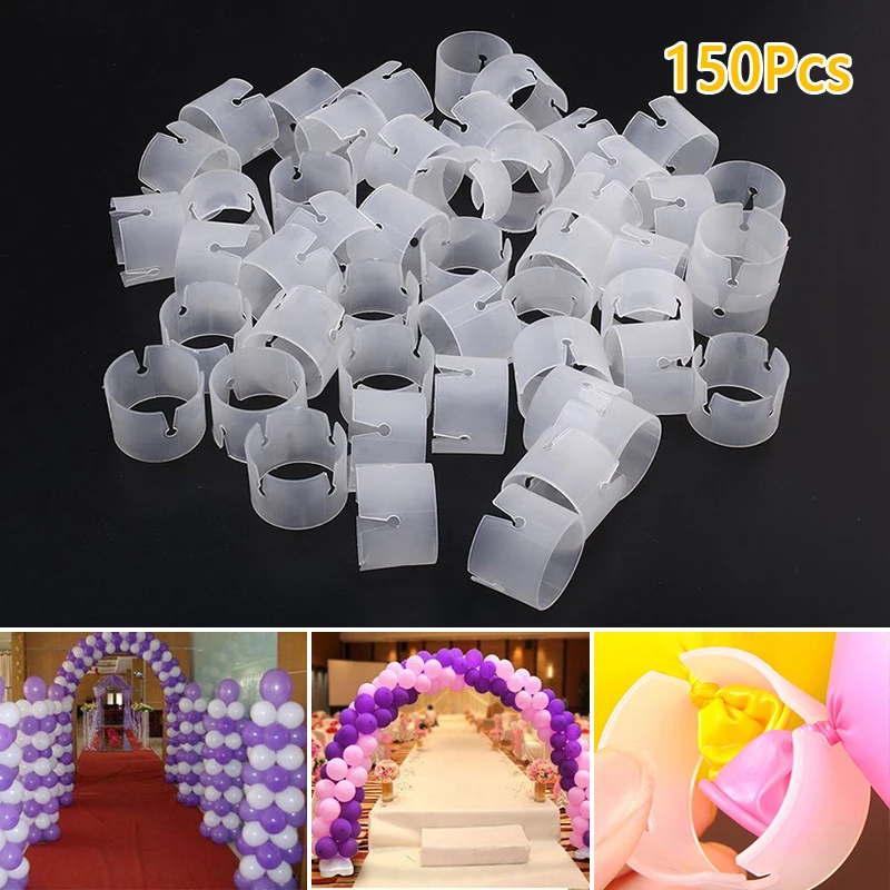 

Wedding Plastic Display Anniversaries Birthday Supply Balloon Clips Column Stand 150pcs Accessories Decoration