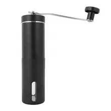 Мини ручная керамическая кофемолка из нержавеющей стали регулируемая кофейная мельница с резиновой петлей для хранения Легкая очистка новая