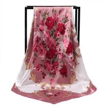 Foulard Pour La Tete En Soie Pour Femme Foulard Carre Elegant Imprime Grande Marque De Luxe Chale Hijab Musulman Boheme 90x90cm Leather Bag