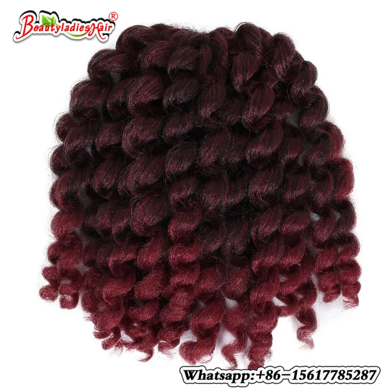 Alizing короткие Ombre палочка кудри твист кос крючком волос 3 пакетов/лот отказов 8