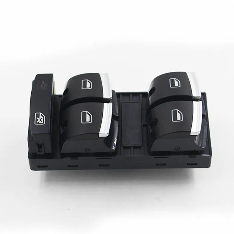 

4F0959851H New Chrome Master Window Switch Control Button For Audi A3 8P A6 S6 RS6 C6 Q7 2004 2005 2006 4F0 959 851H