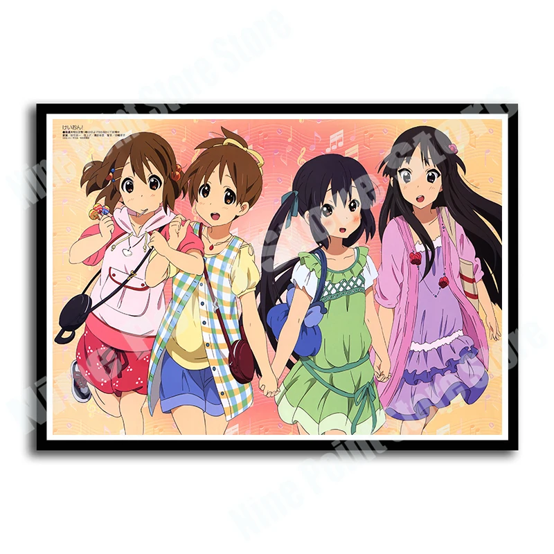 Высокое разрешение печати A3 плакат аниме K-ON настенные наклейки, живопись картины 42*30 см
