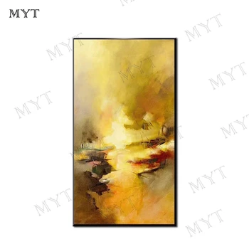 

MYT Large Hand Painted Abstract Art Colors Oil Painting On Canvas Cheap Pictures Wall Pictures For Living Room Home Art