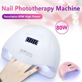 

Sun X5 Plus 80W UV LED Nail Lamp Nail Dryer Double LED UV Lamp UV Gel Nail Polish Drying Manicure With Smart Sensor Lamp Timer