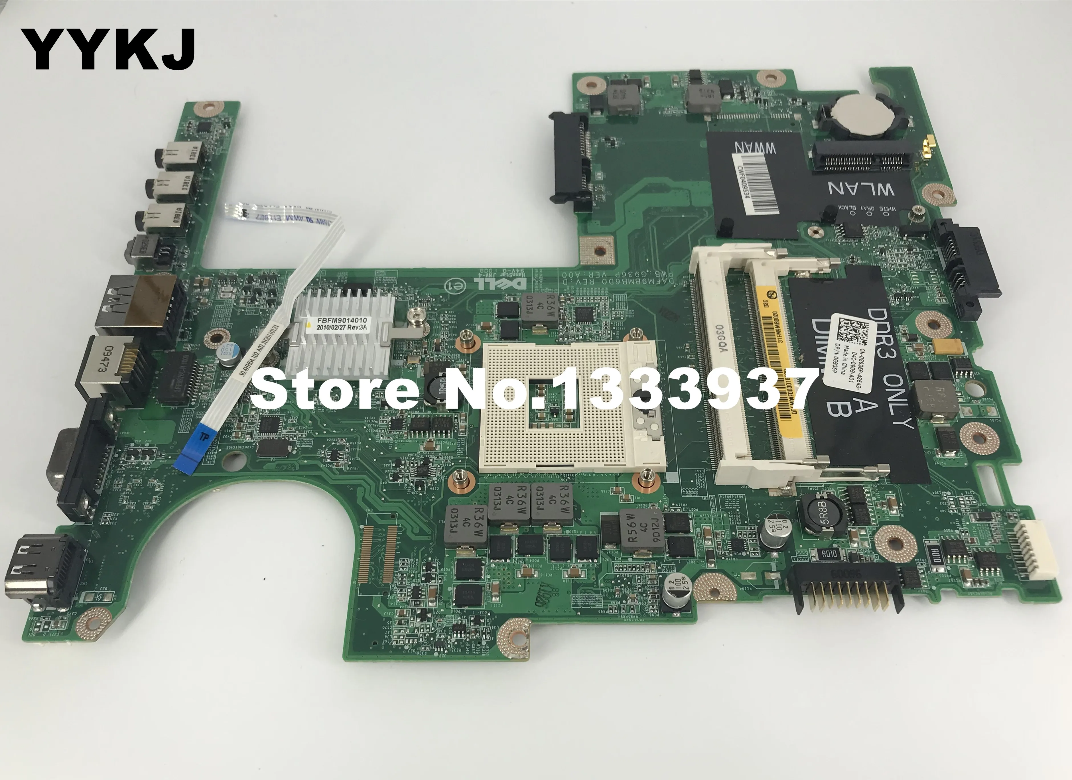 Mainboard DAFM9BMB6D0 CN-0G936P 0G936P Laptop Motherboard For Dell Studio 15 1558 1557 Main Board HM57 DDR3 | Компьютеры и офис