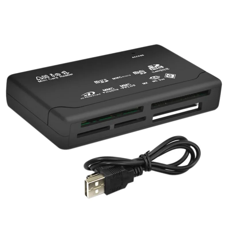 All In One Card Reader USB 2.0 480Mbps Compact Flash SD Ultra CF MD T-Flash Memory Cards Reader Laptop Accessories