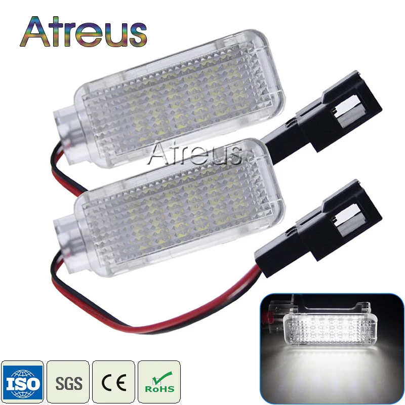 Atreus 2X двери автомобиля приветственное оповещение 12V для Audi A2 A3 S3 A4 S4 RS4 A5 S5 A6 S6 RS6 A8 S8