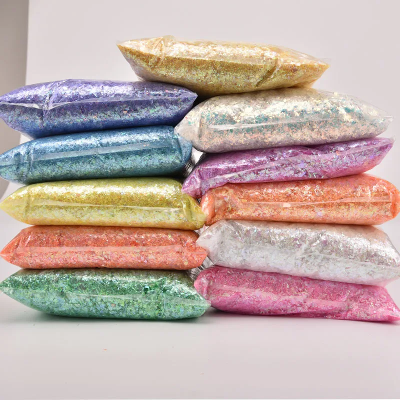 

Irregular Shell Paper Sequin DIY Nail Flakies Colorful Paillettes Glitter Nail Art Sequins for 3D Nail Art Decoration 20g/Pack