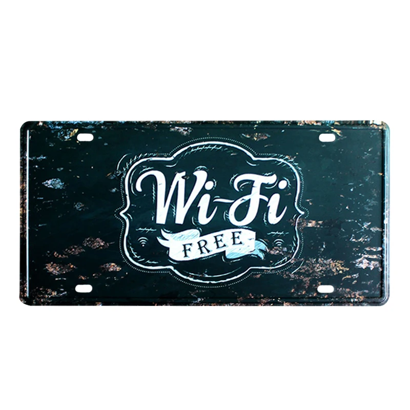 30*15 см Wi-Fi винтажные металлические декоративные номерные знаки для дома, клуба, паба, бара, настенная вывеска для декора в стиле ретро, надпись, подарок для рукоделия N128