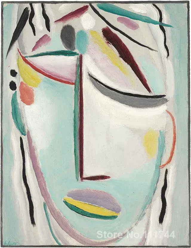 

Saviors Face Martyr Alexej Von Jawlensky painting Decorative art Handmade High quality