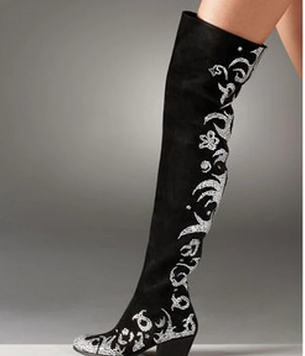 leather boots for women long