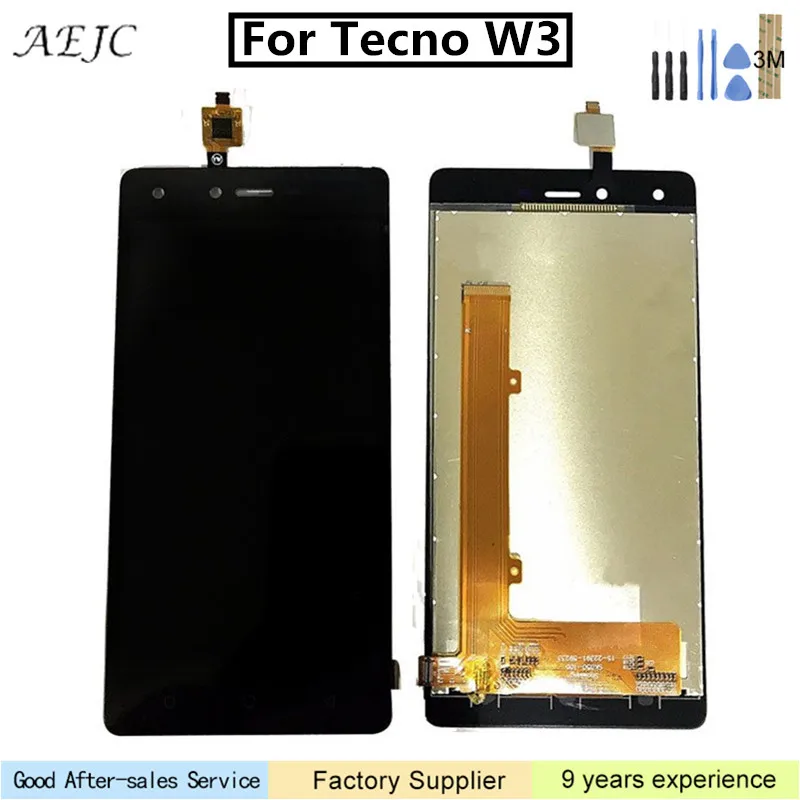 

For Tecno W3 LCD Display with Touch Screen Digitizer Assembly Replace 5 inch For Tecno W3 Screen with Tools