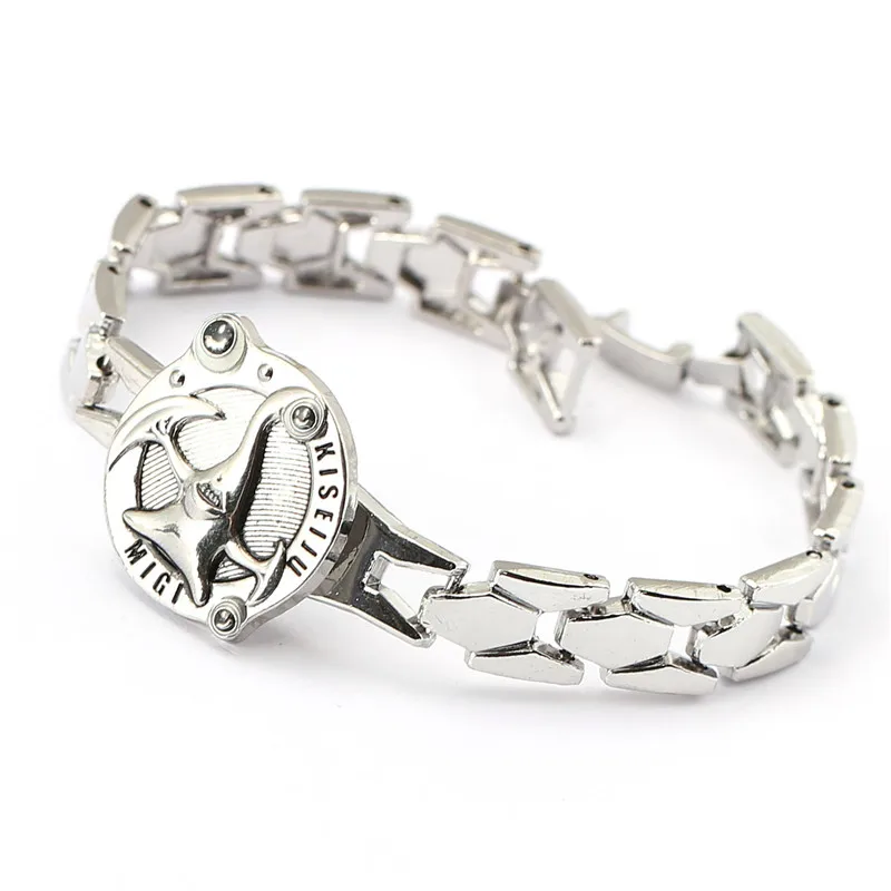 

J Store Free Shipping Japan Cartoon Hot Anime Souvenir Hand Bracelet Parasitic Beast Linked Silver Alloy Bracelet