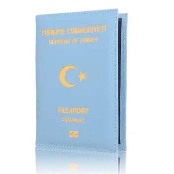

Protective Cover for Turkey Passport Leather Women &Men Passport Holder Cute Travel Passport Case Organizer for Turkey