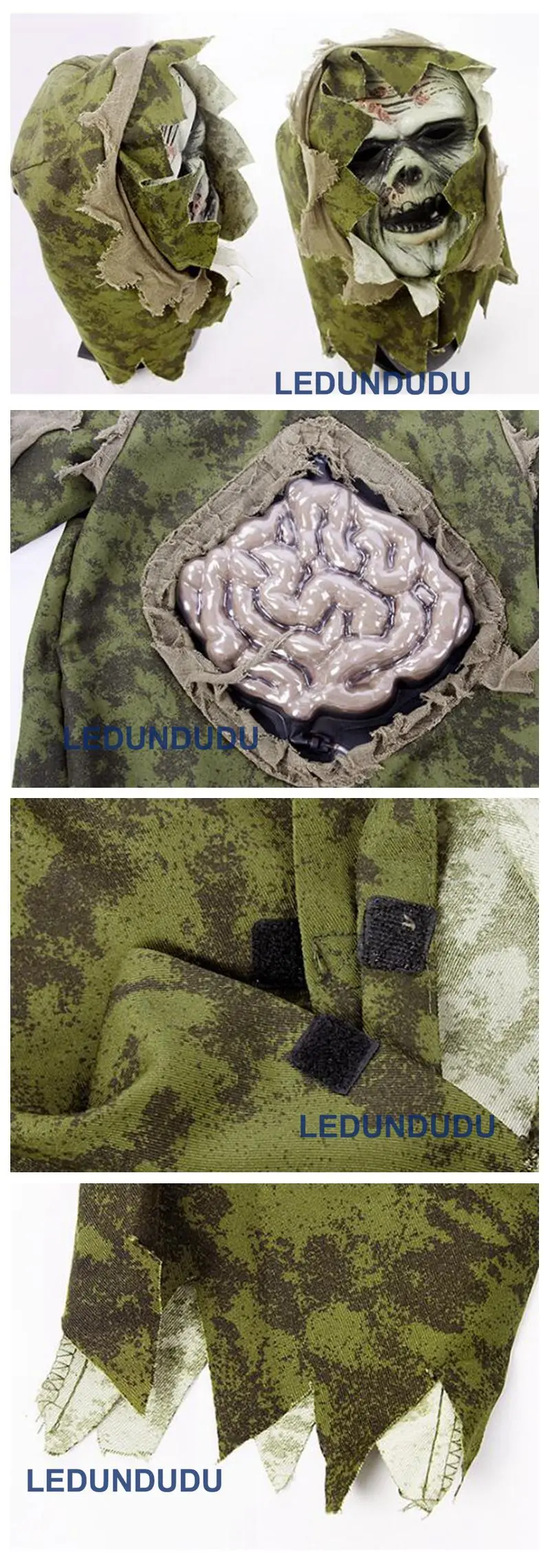 Children Halloween Cosplay Scary Zombie Ghost Large Intestines Costume Kids Boy Horror Swamp Party Outfits (3)