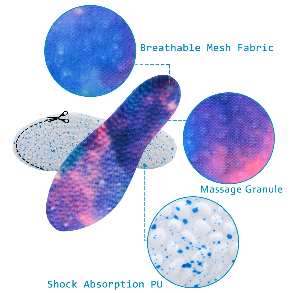 "Елино" PU попкорн Спорт стельки для обуви Для мужчин Для женщин удобные боли здоровье Подушки Подошвы массаж Вставить колодки Шаблоны